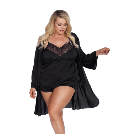 LAURA black robe (czarny szlafrok) - 3