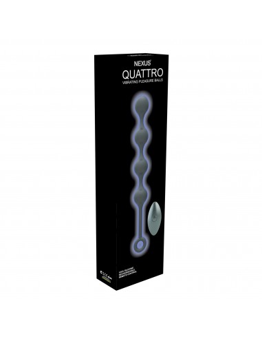 Nexus - Quattro Remote Control Vibrating Pleasure Beads Black