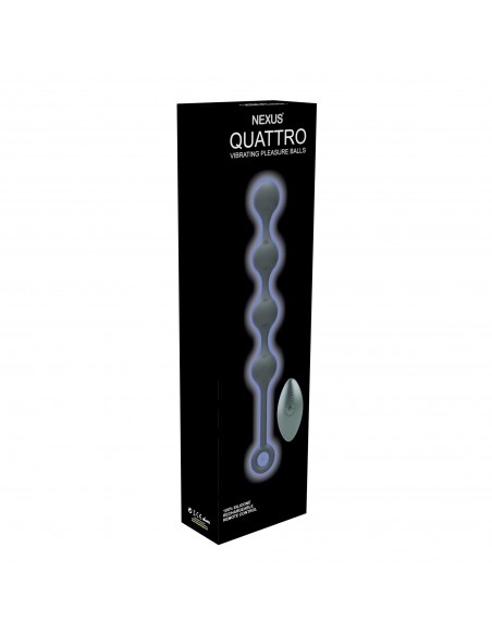 Nexus - Quattro Remote Control Vibrating Pleasure Beads Black