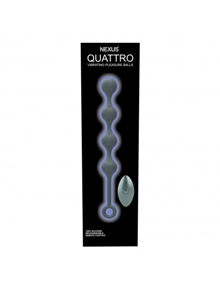 Nexus - Quattro Remote Control Vibrating Pleasure Beads Black