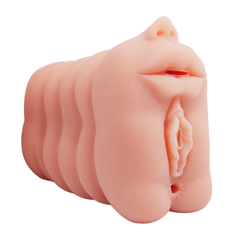 Masturbator PASSION LADY z trzema tunelami penetracyjnymi (13,5 cm) - 3