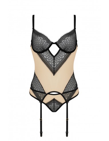 Bielizna-DENERYS CORSET beige S/M