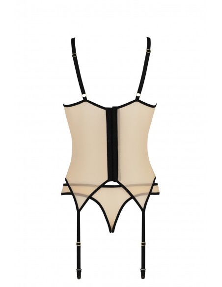 Bielizna-DENERYS CORSET beige S/M