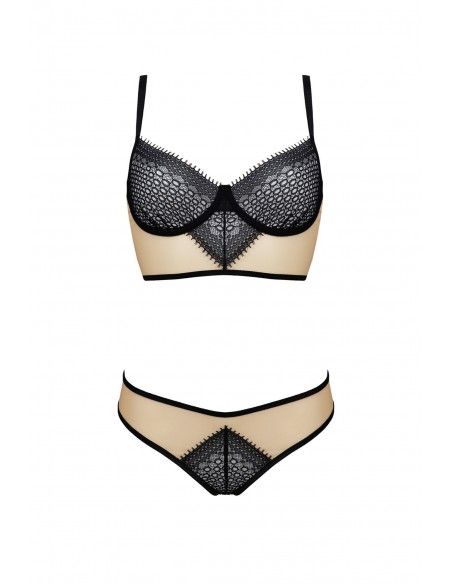 Bielizna-DENERYS SET beige S/M