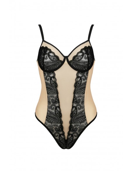 Bielizna-DAISY BODY beige S/M