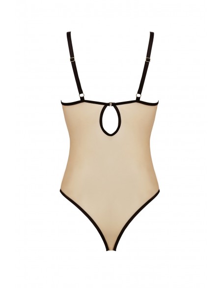 Bielizna-DAISY BODY beige S/M