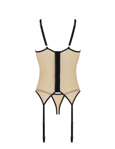 Bielizna-DAISY CORSET beige S/M