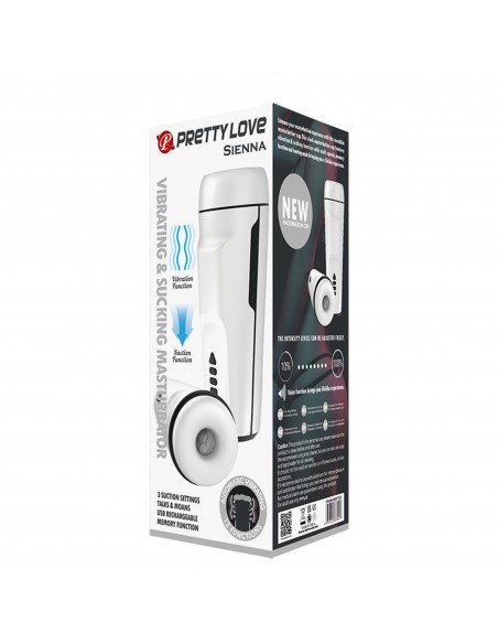 PRETTY LOVE - SIENNA, 12 vibration functions Sex talk 3 sucking functions 