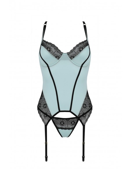 Bielizna-SIDRA CORSET minty S/M