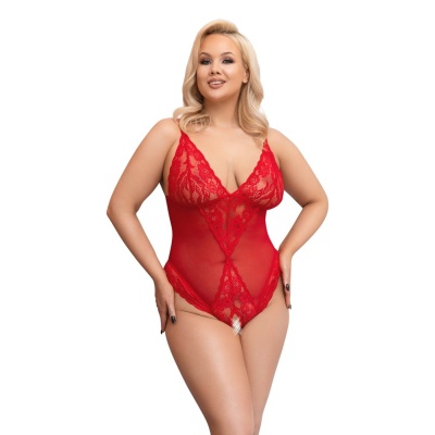 Crotchless Body red - 1 2