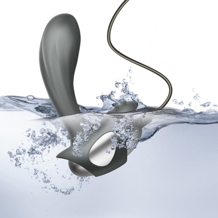Wibrator prostaty Toulz z pilotem przewodowym - silikon medyczny, IPX7, stymulacja punktu P, 11,8 cm - 3
