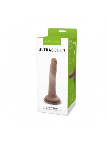 Me You Us Silicone Ultra Cock Caramel 7in