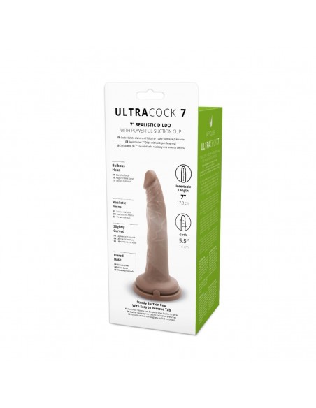 Me You Us Silicone Ultra Cock Caramel 7in