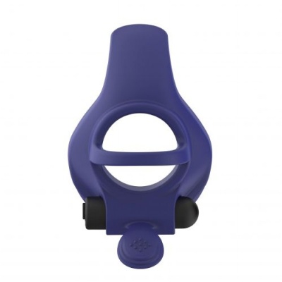 Wibrujący Pierścień Erekcyjny Gladiator 10,9 cm Niebieski - 1