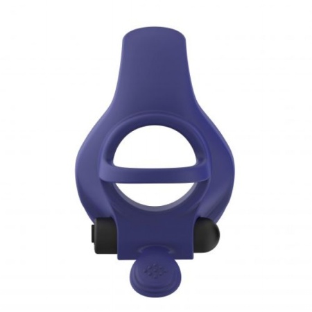 Wibrujący Pierścień Erekcyjny Gladiator 10,9 cm Niebieski - 1