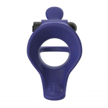 Wibrujący Pierścień Erekcyjny Gladiator 10,9 cm Niebieski - 4