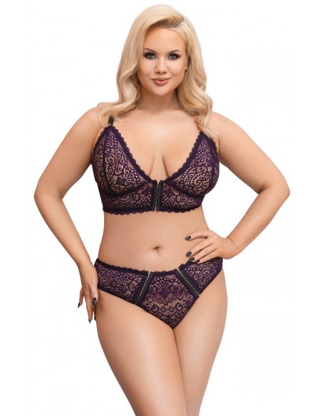 Bra Set purple XL