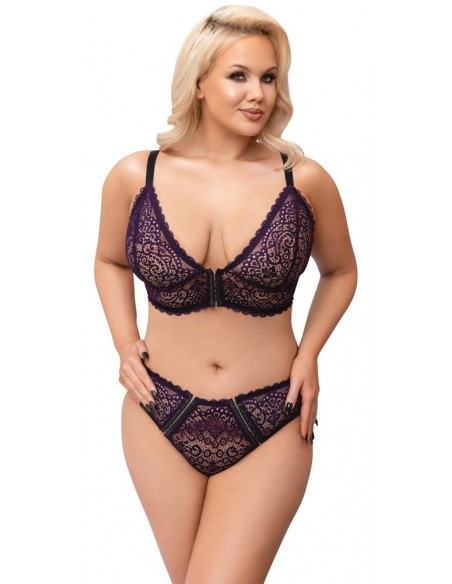 Bra Set purple XL