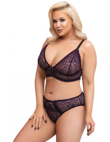 Bra Set purple XL