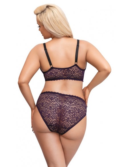 Bra Set purple XL