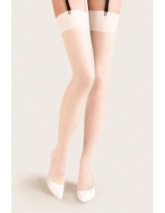 Bielizna-Pończochy Calze Cher Białe S/M