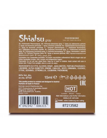 SHIATSU Pheromon Fragrance man grey 15 ml
