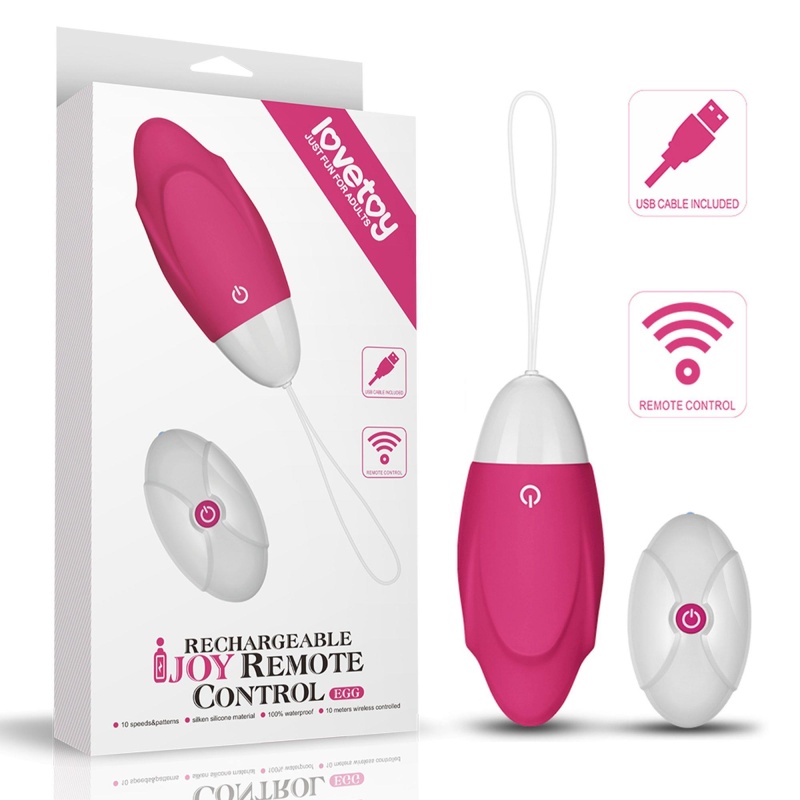 Jajeczko wibrujące IJOY z pilotem i ładowaniem USB 8,8 cm - 1
