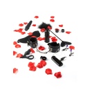 Zestaw erotyczny Starter Kit Black 10-częściowy z wibracjami, 18 cm - 2