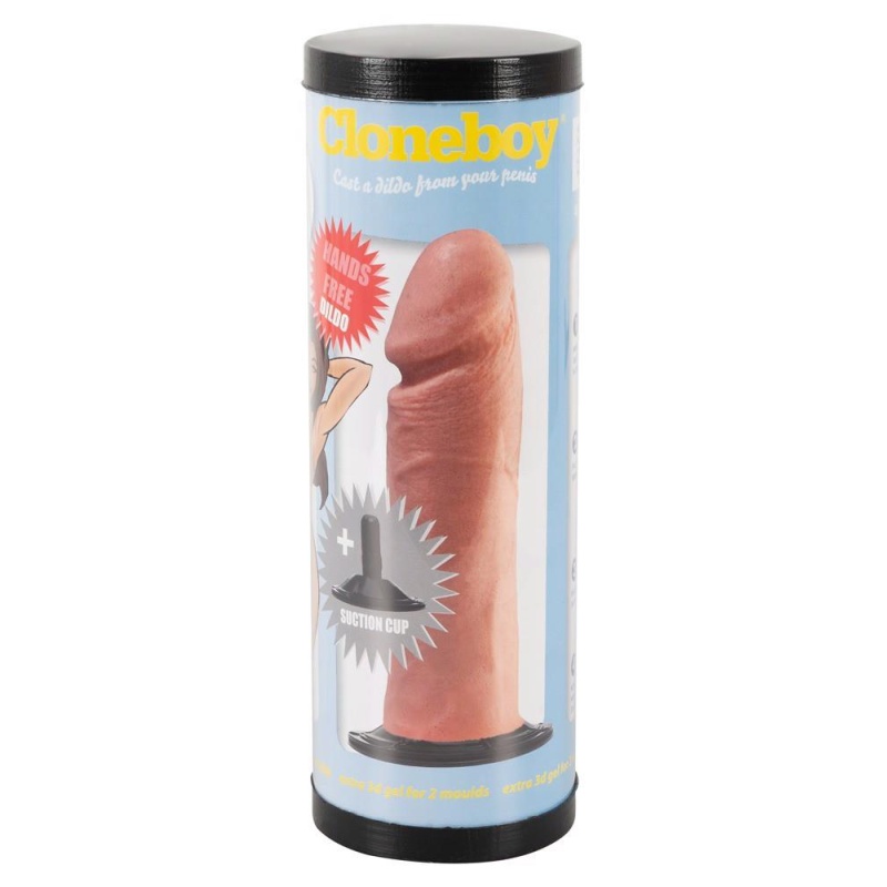 Zestaw do odlewania penisa Suction pink – silikonowa replika z przyssawką suwakową, do 20 cm długości i 4 cm średnicy - 1
