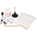 Zestaw do odlewania penisa Suction pink – silikonowa replika z przyssawką suwakową, do 20 cm długości i 4 cm średnicy - 3
