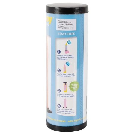 Zestaw do odlewania penisa Suction pink – silikonowa replika z przyssawką suwakową, do 20 cm długości i 4 cm średnicy - 8