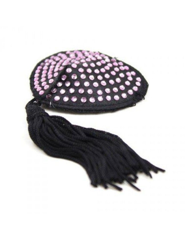 Bielizna-Heart shine nipples tassels (rosa)