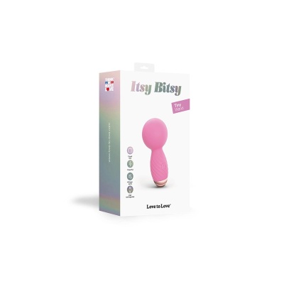 Masażer i stymulator łechtaczki ITSY BITSY Pink Passion - 9 trybów wibracji, elastyczna głowica 360°, 8,8 x Ø4 cm - 1 2