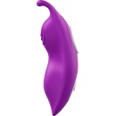 Wibrator Catcher Purple - stymulator łechtaczki z magnetycznym klipem do bielizny i podwójnym silnikiem, 10,2 cm - 3