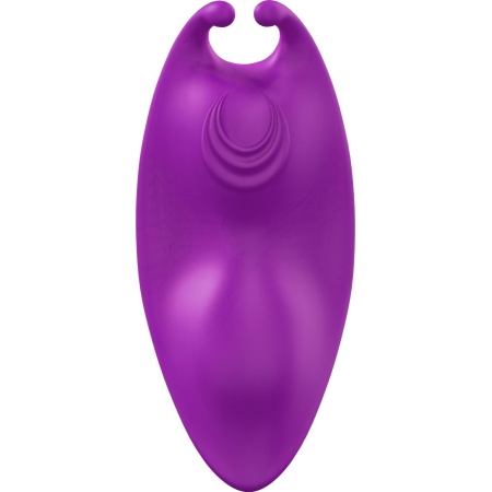 Wibrator Catcher Purple - stymulator łechtaczki z magnetycznym klipem do bielizny i podwójnym silnikiem, 10,2 cm - 6