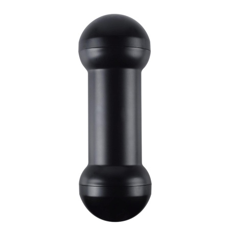 Podwójny masturbator Double Side Stroker usta i pochwa z TPE, czarno-beżowy - 9