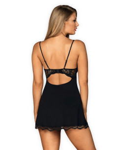 Bielizna-Luvae babydoll i stringi Czarny  XS/S 2