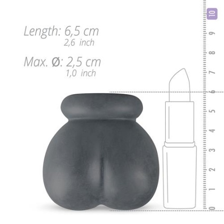 Nosze kulkowe Liquid Silicone Ball Pouch - silikon płynny, długość 6,5 cm, średnica wewnętrzna 2 cm - 5
