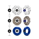 Pierścienie na penisa Stay Hard Triple Stretch 3 Pack - elastyczny TPE, średnica wewnętrzna 1,9 cm - 4