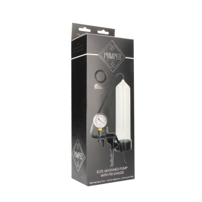 Elite Beginner Pump With PSI Gauge - Transparent - 1