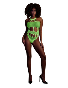 Body with Grecian Neckline - Neon Green - XS/XL