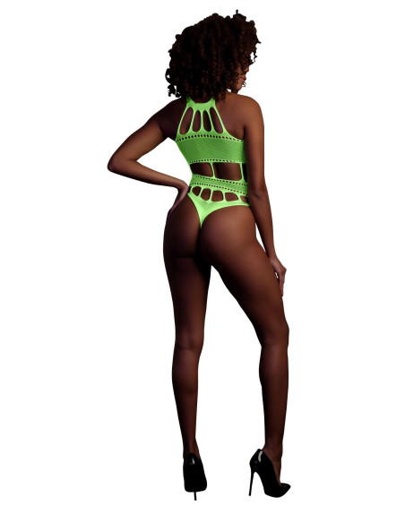 Body with Grecian Neckline - Neon Green - XS/XL