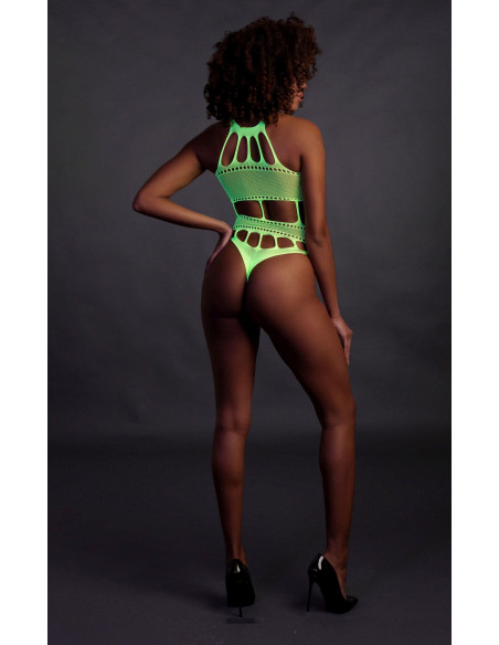 Body with Grecian Neckline - Neon Green - XS/XL