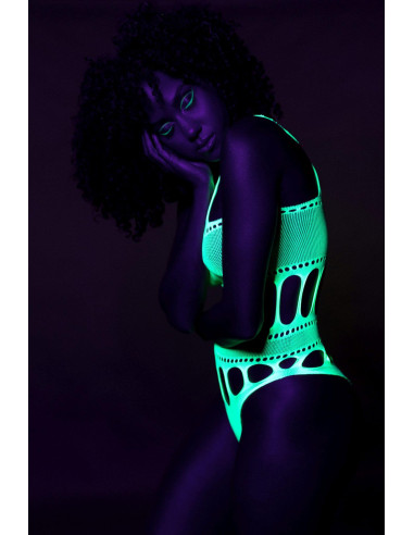 Body with Grecian Neckline - Neon Green - XS/XL