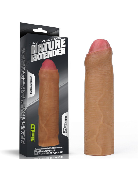 Add 1"" Revolutionary Silicone Nature Extender Uncircumcised