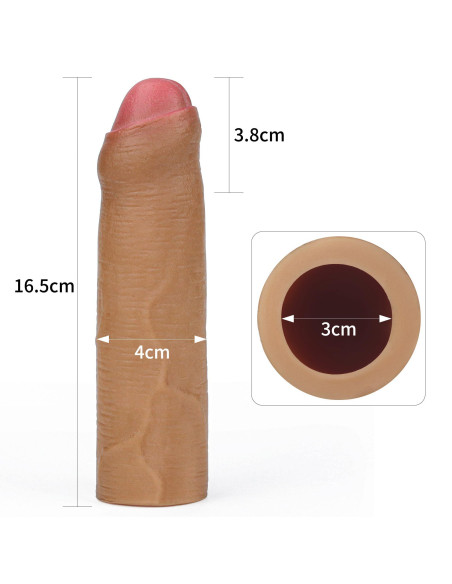 Add 1"" Revolutionary Silicone Nature Extender Uncircumcised