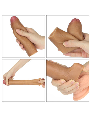 Add 1"" Revolutionary Silicone Nature Extender Uncircumcised