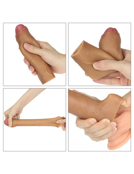 Add 1"" Revolutionary Silicone Nature Extender Uncircumcised