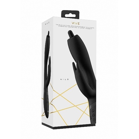 Wibrator królik Nilo - obrotowa końcówka G-spot 360°, 3 silniki, długość wprowadzana 12 cm - 3