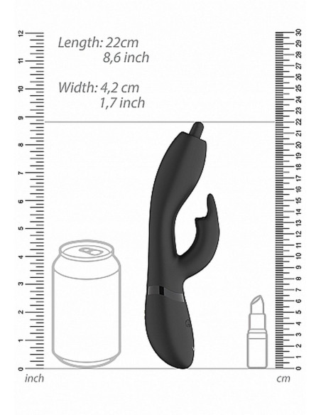 Nilo - Pinpoint Rotating G-spot Rabbit - Black